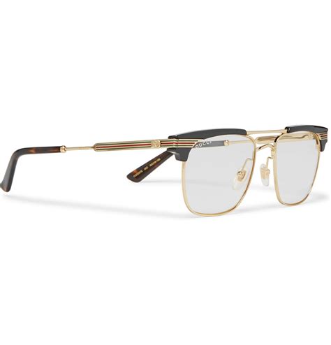 mens gold gucci glasses